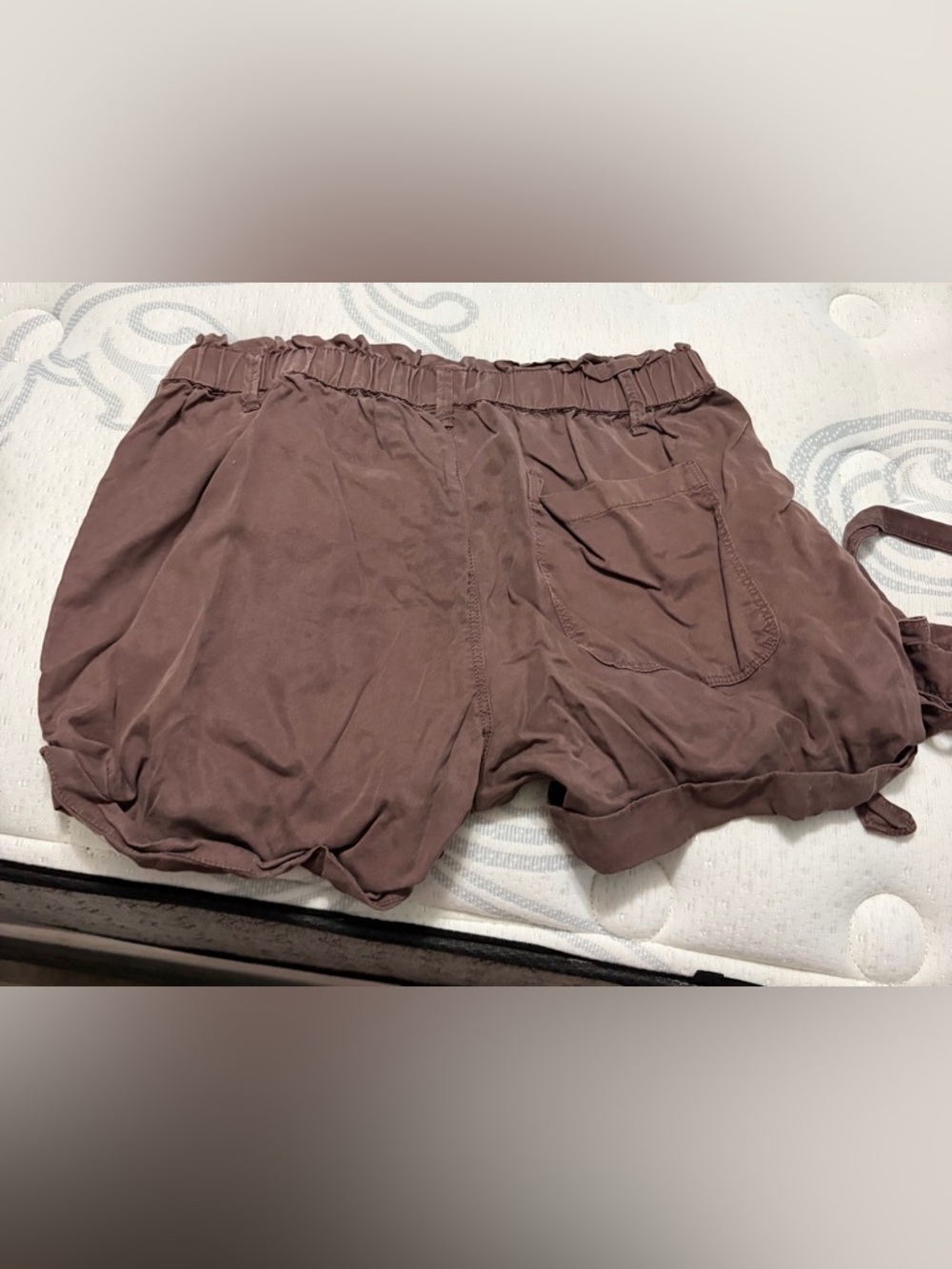 aerie Relaxed Elastic-Waist Shorts in Mauve